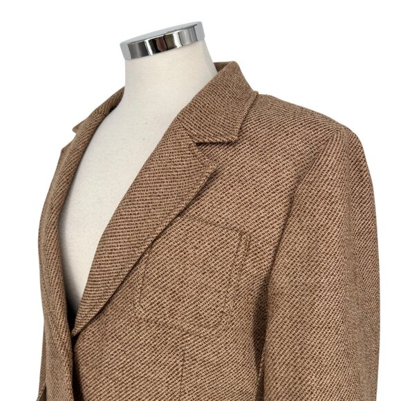 J.Crew Shrunken Fit Wool Blazer Jacket in Tan Size 14 - Picture 7 of 13